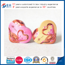 Metal Heart Shaped Candy Box with Foam